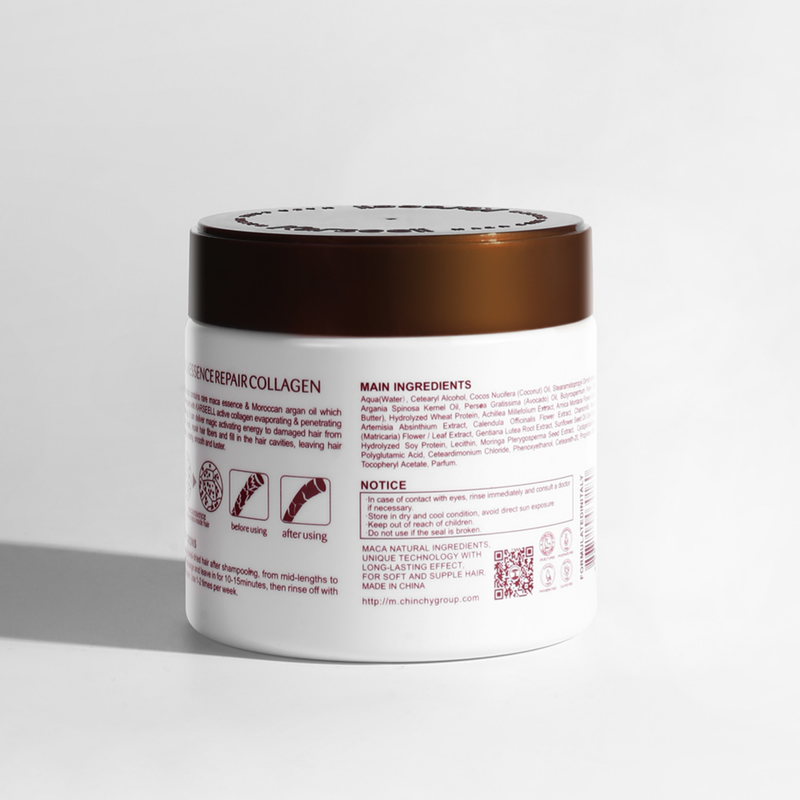 Máscara Karseell Collagen 500ml - Tratamento Capilar para Hidratação e Brilho